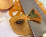 種有り柿の皮むき〜(o˘◡˘o)♡作り方13写真