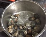 アサリとキャベツのガーリック酒蒸し作り方4写真