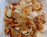 納豆ウインナーごはん♬時短丼♥簡単朝食作り方3写真