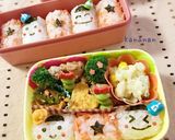 幼稚園 シンプル可愛い俵型おにぎり弁当作り方2写真