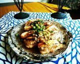 豆腐の挽き肉挟み葱ソースがけ作り方5写真