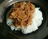 簡単 我が家のなめたけチャーハン♪作り方5写真