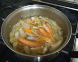 野菜&きのこ&餃子皮の満腹スープ◎簡単作り方3写真