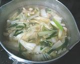 *白菜とニラのにゅうめん*作り方3写真