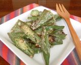 おくらのサクサク揚げ焼き作り方3写真