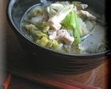 *白菜とニラのにゅうめん*作り方4写真