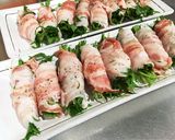 簡単！水菜の豚バラ巻きレンジ蒸し作り方3写真
