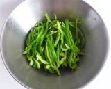 ピーマンの胡麻＆胡麻油和え作り方1写真