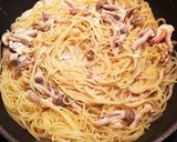 簡単♪ホッキ貝とキノコのクリームパスタ作り方8写真