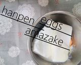 甘酒効果でしっとり＆ヘルシー♪甘酒伊達巻作り方1写真