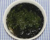 簡単干しシイタケパウダーと乾燥海藻スープ作り方20写真