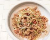 もやしとひき肉の甘辛炒め。お弁当、丼にも作り方4写真