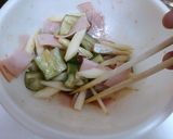 ハムときゅうりとセロリの辛味和え作り方4写真