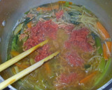 簡単もやしと小松菜 挽き肉の中華スープ♡作り方5写真