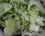 ランチ夕♪レタスもやし油揚げの酢みそ和え作り方1写真