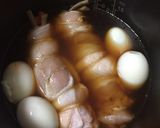 炊飯器で柔らかい鶏ムネ肉巻と煮卵♡作り方8写真