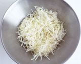 キャベツの胡麻&胡麻油和えサラダ作り方1写真