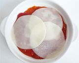 餃子の皮と市販のミートソースで　ラザニア作り方3写真