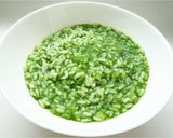 綺麗な緑色☆　ほうれん草のリゾット作り方5写真