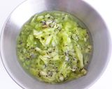 電子レンジで　キウイコンフィチュール作り方1写真