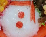 キャラ弁♡雪だるまミッキー 簡単作り方5写真