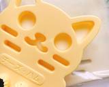 【キャラ弁】黒猫ブチ猫の猫おにぎり作り方4写真
