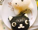 【キャラ弁】黒猫ブチ猫の猫おにぎり作り方5写真