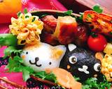 【キャラ弁】黒猫ブチ猫の猫おにぎり作り方12写真