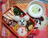 キャラ弁♡雪だるまミッキー 簡単作り方8写真
