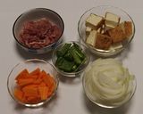 簡単★豚肉と生揚げの節約チャンプル作り方1写真