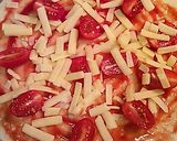 甘いトマトのピザ作り方4写真