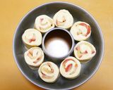 XmasアップルリングHB林檎ちぎりパン作り方15写真