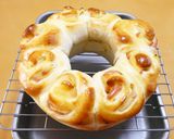 XmasアップルリングHB林檎ちぎりパン作り方22写真