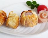 プチトマトと生ハムの餃子皮包み揚げ作り方4写真