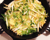 もやしと豆苗とサキイカのプチお好み焼き☆作り方3写真