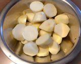 里芋の辛子味噌和え作り方1写真