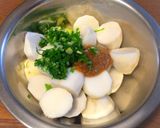 里芋の辛子味噌和え作り方3写真