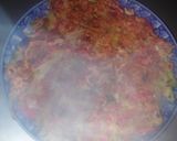 カニカマ＆コーン＆イカ塩辛入りお好み焼き作り方2写真