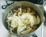 豆腐ときのことたまねぎの和風スープ作り方4写真