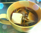 豆腐ときのことたまねぎの和風スープ作り方7写真