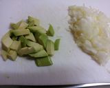 えびとアボカドのケチャップライス作り方1写真
