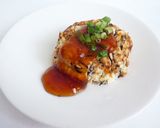 おからと豆腐の和風あんかけハンバーグ作り方6写真
