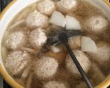 生姜たっぷり肉団子と春雨スープ作り方3写真