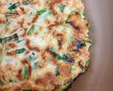 簡単 たこ焼き粉でニラのチヂミ作り方3写真