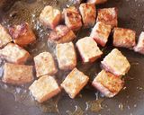 サイコロステーキde焼きピラフ♪作り方3写真
