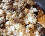 サイコロステーキde焼きピラフ♪作り方6写真