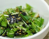 水菜と味付け海苔のササッとサラダ作り方5写真