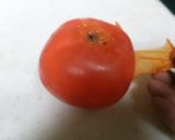 ★超完熟柿の救済トースト★作り方1写真