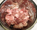 簡単♬豚こまと青梗菜のオイスター炒め作り方1写真