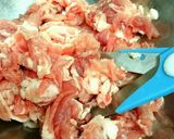 包丁不要！超簡単○豚こまバーグ○作り方1写真